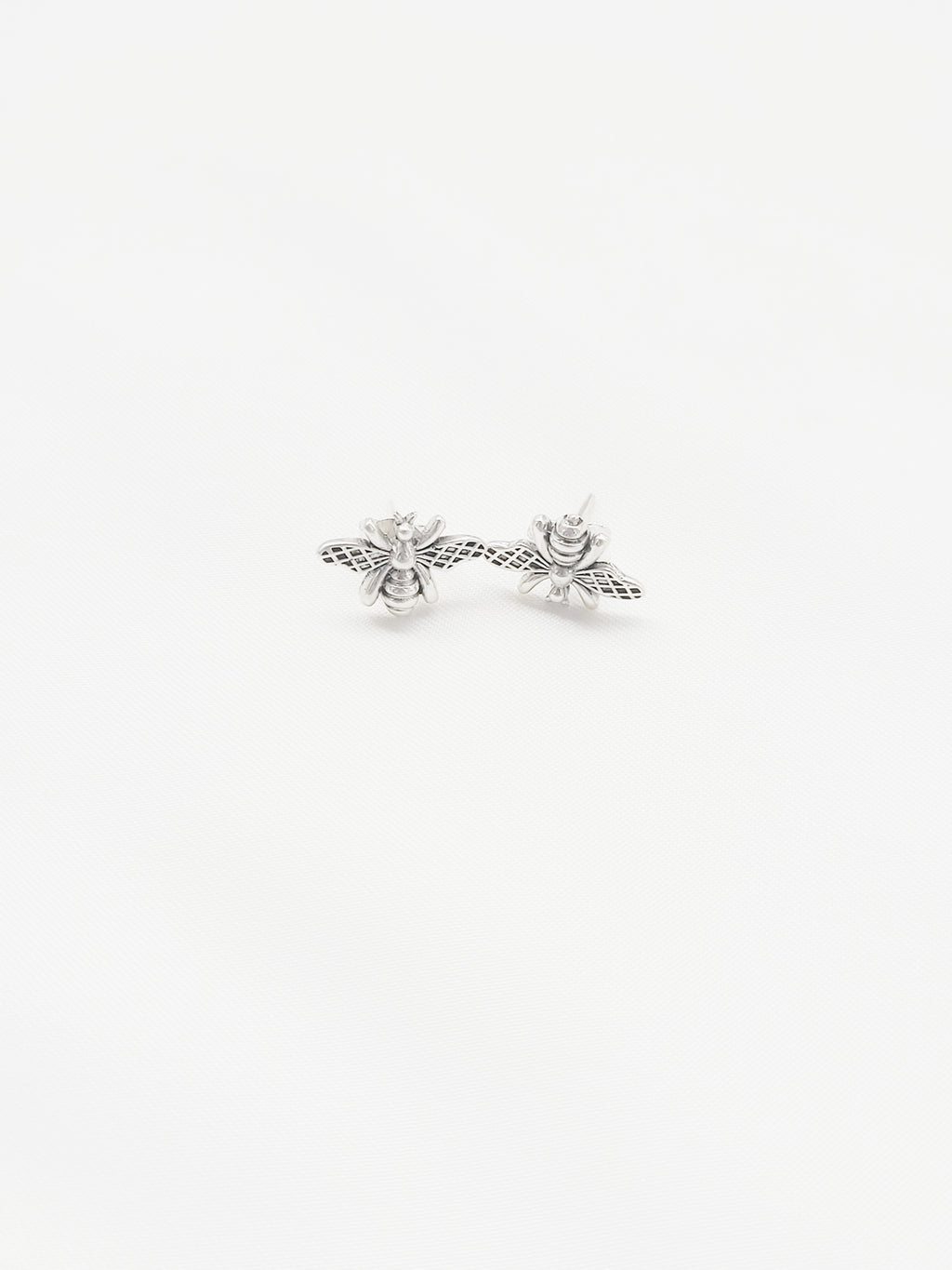 Buzzing Beauty Stud 92.5 Silver Earrings - Handcrafted