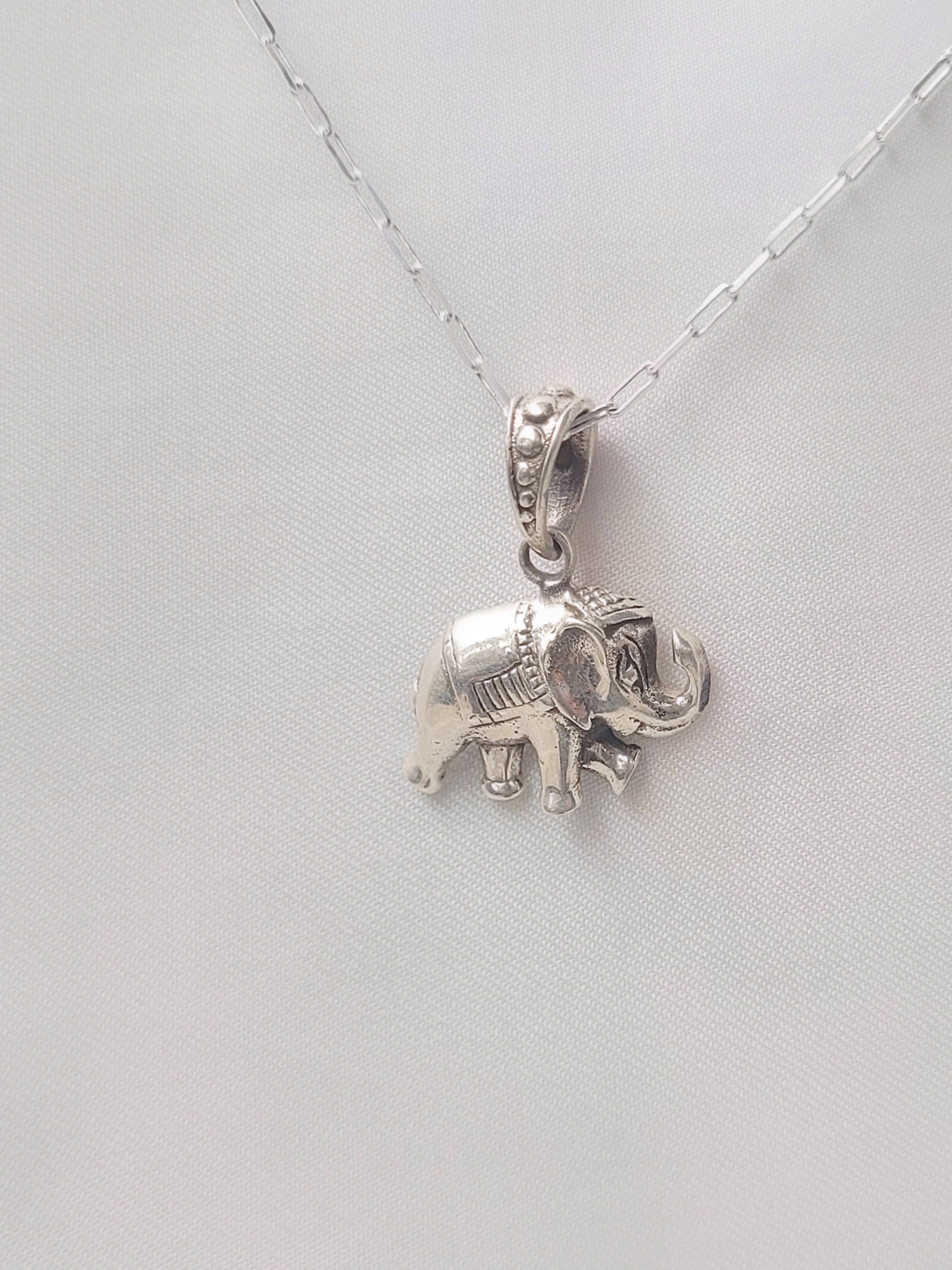Royal Tusker 92.5 Silver Pendant (Without Chain) - Handcrafted