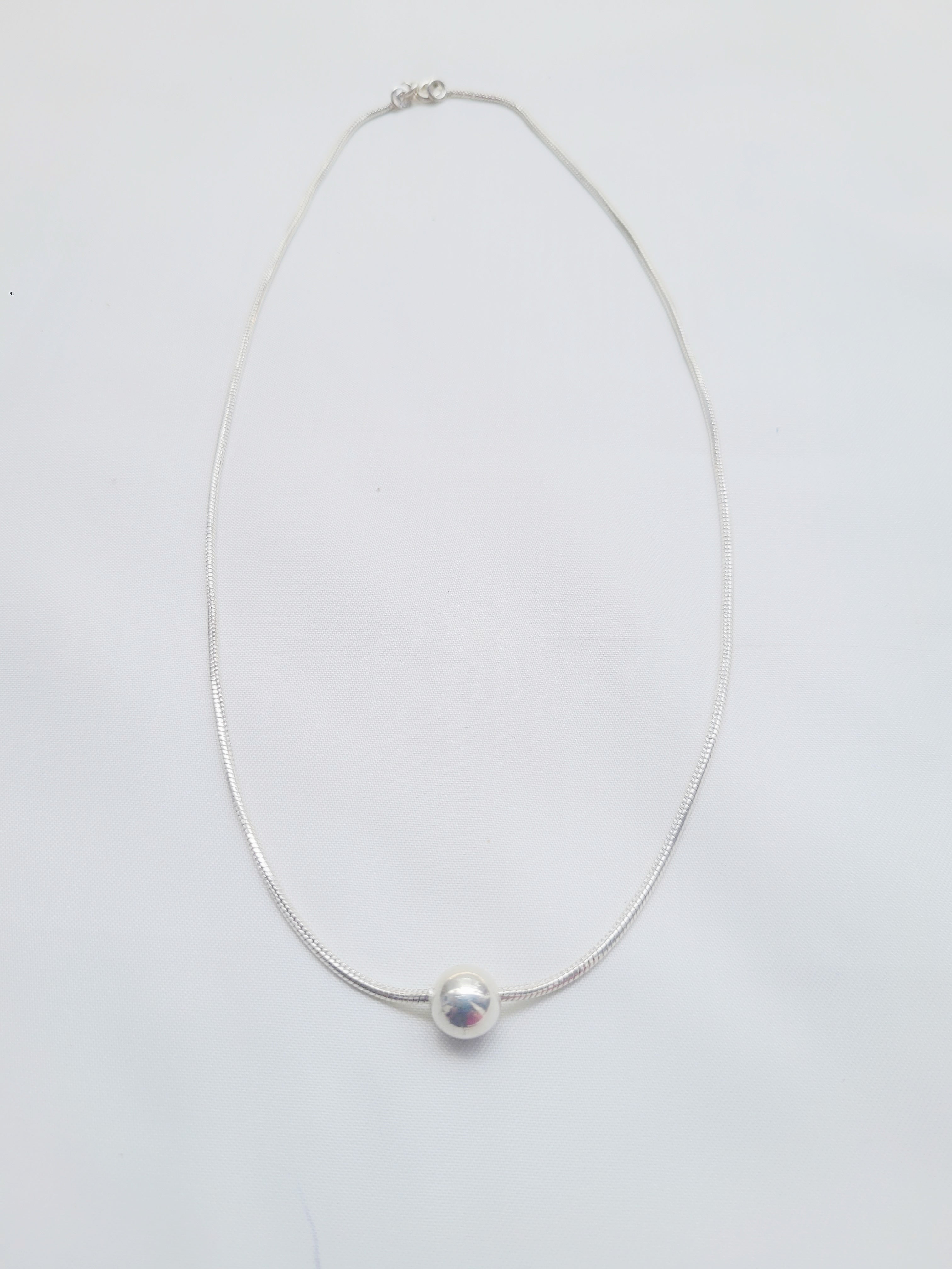 Pure Glow 92.5 Silver Pendant Handcrafted Necklace