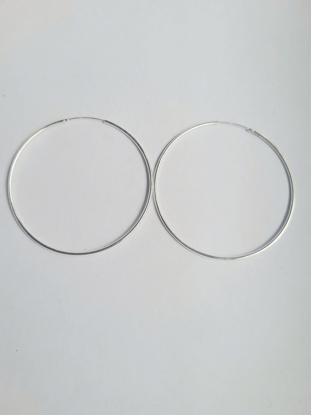 Silver Glow Bali Statement Hoop 92.5 Earrings