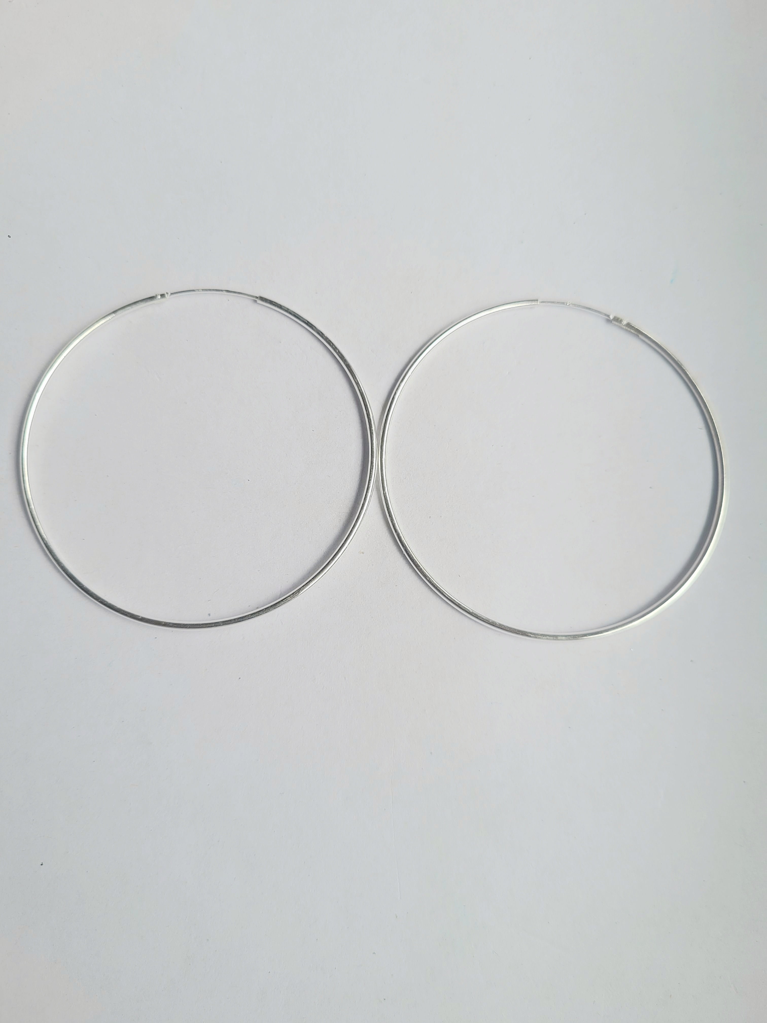 Silver Glow Bali Statement Hoop 92.5 Earrings